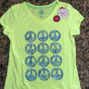 Girls summer shirt sleeve shirt. Size 16